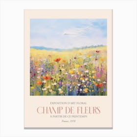 Champ De Fleurs, Floral Art Exhibition 03 Canvas Print