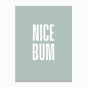 Sage Nice Bum Canvas Print
