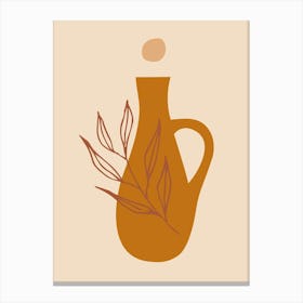 Olive Oil Bottle Canvas Print