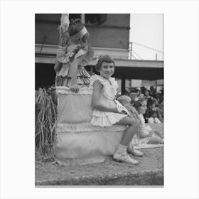 Untitled Photo, Possibly Related To Parade Of The Floats, National Rice Festival, Crowley, Louisiana By Russel Canvas Print