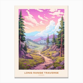 Long Range Traverse Canada 2 Hike Poster Canvas Print