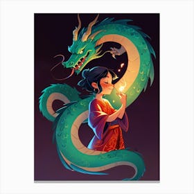 Dragon Girl 1 Canvas Print