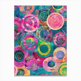 Colorful Swirls 1 Canvas Print