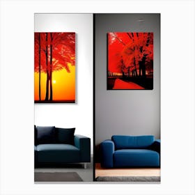 Two Piece Wall Art Canvas Print