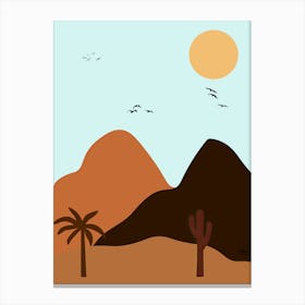 Desert Landscape Canvas Print