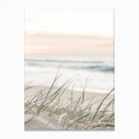 Pastel Beach Grass Canvas Print