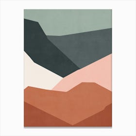 Abstract Landscape - Terracotta Canvas Print