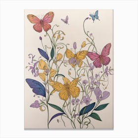 Butterfly Garden Canvas Print