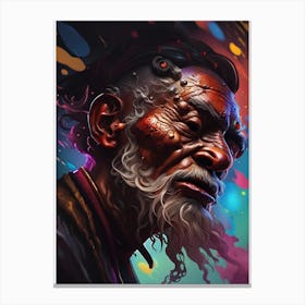 Portrait Of An Old Man Canvas Print