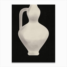 Vintage White Vase Canvas Print
