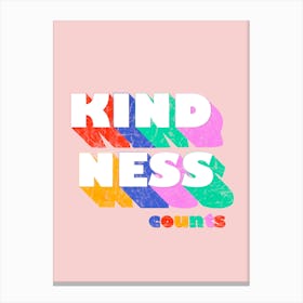 Kindness Counts Canvas Print