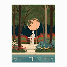 Garden Scene Canvas Print