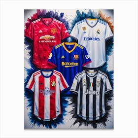 Soccer Jerseys 2 Canvas Print