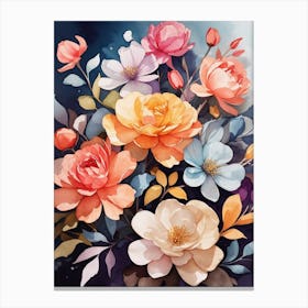 Flowers Painting Canvas Print