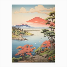 Sado Island In Niigata, Ukiyo E Drawing 2 Canvas Print