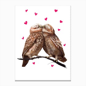 Lovely Owls Canvas Print