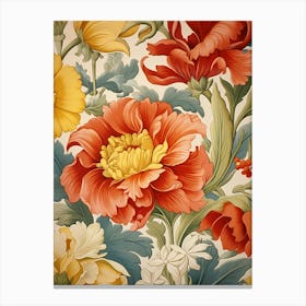 Wallpaper Floral Pattern 20 Canvas Print