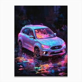 Subaru Art Canvas Print