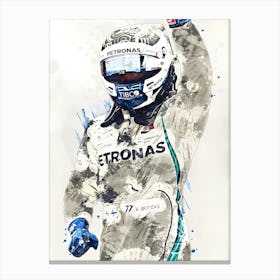 Valtteri Bottas F1 Racing Canvas Print