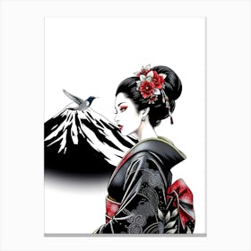 Geisha Woman Canvas Print