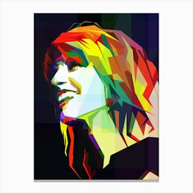 Hayley Williams Paramore Singer Pop Art WPAP Canvas Print