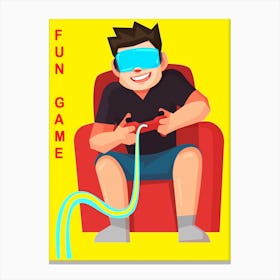 Fun Game Canvas Print