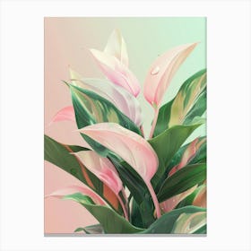 Pink Flowers Canvas Print