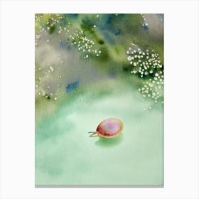 Sea Snail II Storybook Watercolour Canvas Print