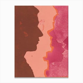 Silhouette Of A Woman 66 Canvas Print