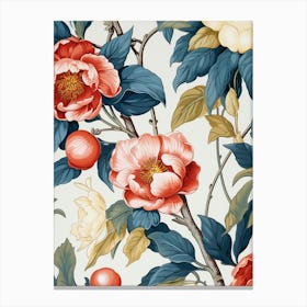 Peony Flower Wallpaper 1 Canvas Print