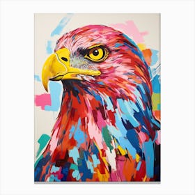 Colourful Bird Painting Golden Eagle 1 Canvas Print