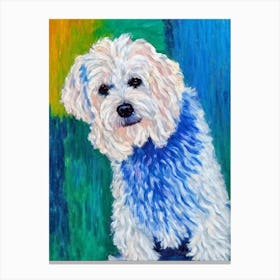 Puli Fauvist Style dog Canvas Print