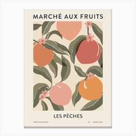 Fruit Market - Peaches Canvas Print