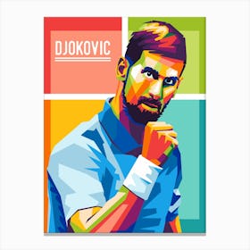 novak djokovic Canvas Print