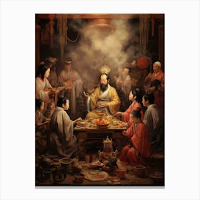 Chinese Ancestor Worship Illustration 9 Canvas Print