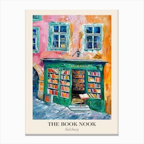 Salzburg Book Nook Bookshop 4 Poster Canvas Print