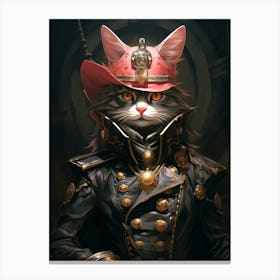 Steampunk Cat Canvas Print