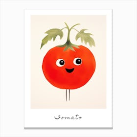 Friendly Kids Tomato 1 Poster Canvas Print