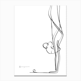Handstand Abstract Canvas Print