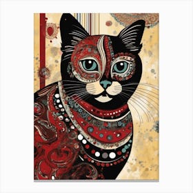 Magical, Bohemian Cat Canvas Print