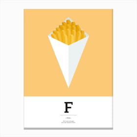 The Food Alphabet – F Canvas Print