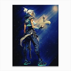 Light Of Heroes ― Jett Valorant Game Canvas Print