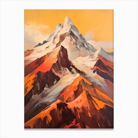 Nanga Parbat Pakistan 1 Mountain Painting Canvas Print