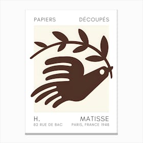 Dove By Matisse 1 Canvas Print