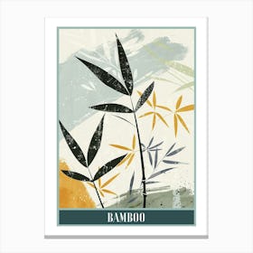 Bamboo Tree Flat Illustration 2 Poster Canvas Print