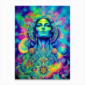 Psychedelic Woman 4 Canvas Print