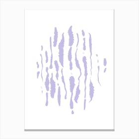 Abstract Purple Stripes with Dots – Minimalist Modern Art Canvas Print