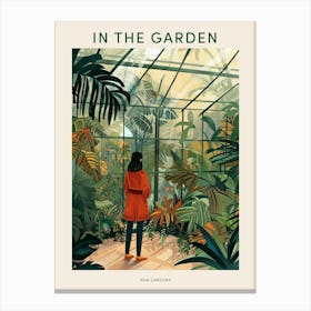 In The Garden Poster Kew Gardens England 6 Canvas Print