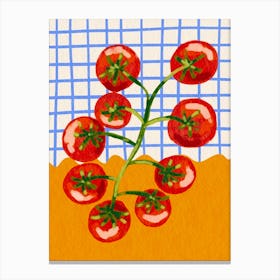 Tomatoes In The Garden Canvas Print
