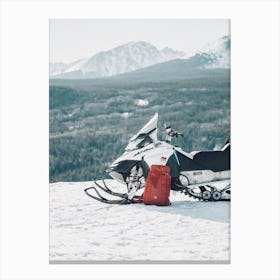 Snow Mobile Canvas Print